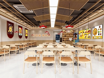 新中式现代中餐厅 面馆 快 中 小吃店