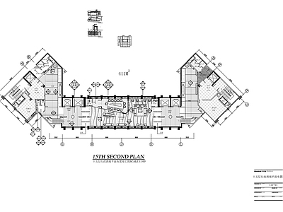 现代其他休闲娱乐空间 星级行政酒廊 施工图