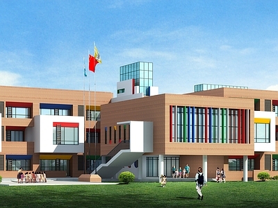 现代幼儿园建筑 12班 4100平米 施工图