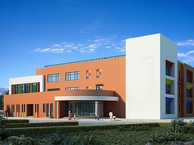 现代幼儿园建筑 18班 4665平米 施工图