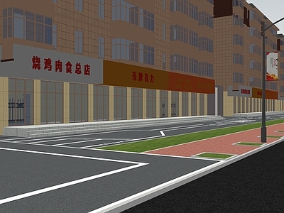 现代中式口袋公园 市政商业街角 道路景观 口袋公园 沿街商业 乡村振兴