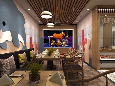 现代中餐厅 汤包店 汤包店下载 汤包店图纸 施工图