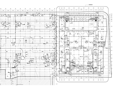 现代停车楼 地下车库 商业 施工图 停车楼