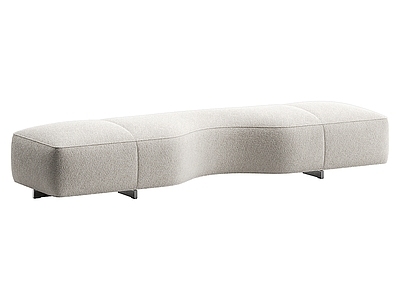 现代意式沙发凳 Minotti 换鞋凳 脚踏 布艺