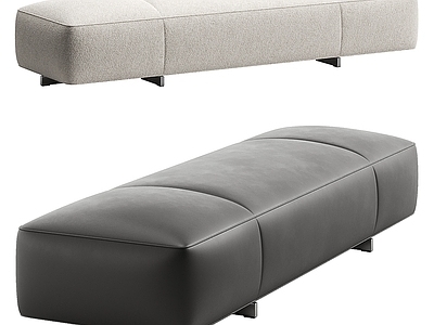 现代意式沙发凳 Minotti 沙发凳 换鞋凳 长凳 皮革凳子