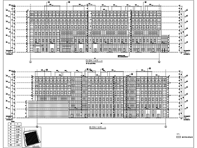 现代简约产业园建筑 产业园综合楼建施 施工图