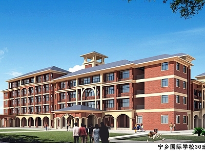 复古学校建筑 30班 8483平米 施工图