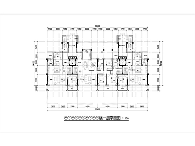 现代住宅楼建筑 创新复式 园洋房 10F叠拼 施工图