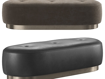 现代轻奢沙发凳 圆凳 Minotti 米洛提 凳