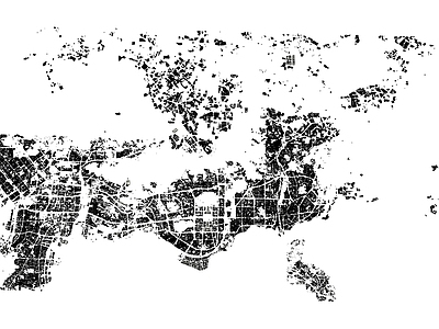 现代简模规划 深圳市 城市规划 城市建筑 建筑体块 建筑群