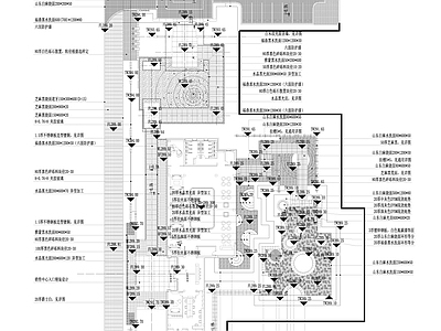 现代新中式庭院 园景观 园 民宿 私家 施工图