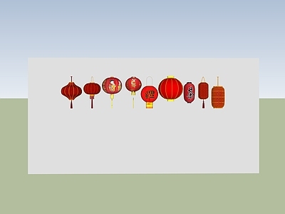 中式简约灯笼 灯 户外 氛围