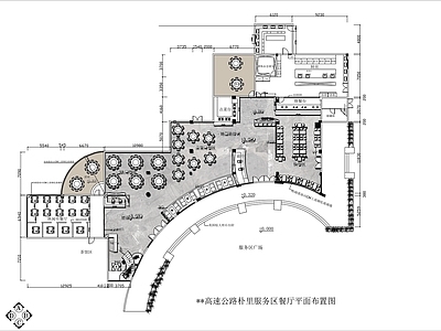 现代新中式中餐厅 厦 高速餐厅 施工图