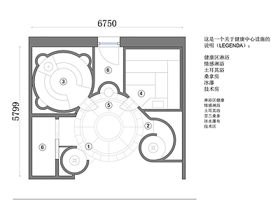 现代会所 健康护理中心设计 健康中心平面图 护理中心布局设计 护理中心平面设计 健康护理中心规划 施工图