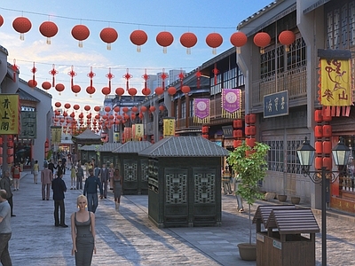 中式商业街 古建商业街
