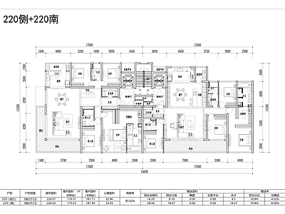 现代住宅楼建筑 经典南厅 景观 创新侧厅 双 施工图