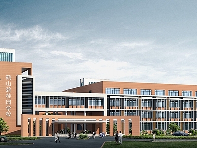 现代学校建筑 小学加中学教室 19700平米 施工图