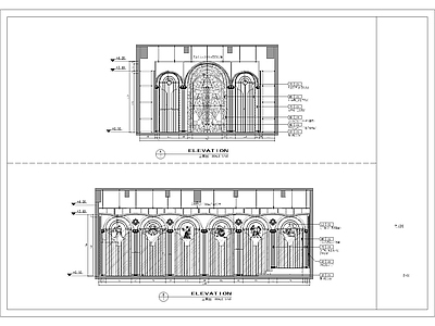 欧式其他工装空间 欧式教 施工图
