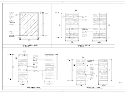 现代门节点 详图 大样 表图 施工图