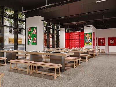 工业火锅店 火锅店 烧烤店