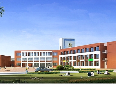 现代学校建筑 碧桂园凤凰城 36班小学教学楼 9200平方米 施工图