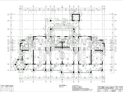 现代住宅楼建筑 商品房 住宅楼 高层住宅 施工图