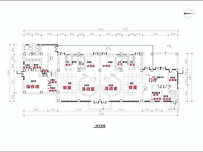 现代幼儿园建筑 现代6班幼儿园 幼儿园 施工图