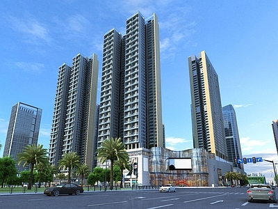 现代街道 城市街道
