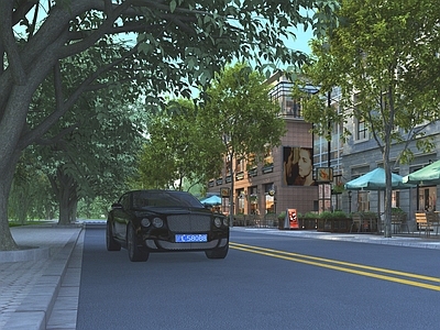 现代街道 城市街道