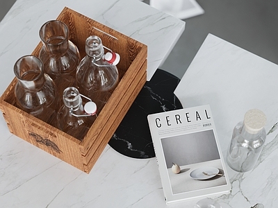 食物饮料 现代酒水水果摆件 酒具 书籍 玻璃瓶