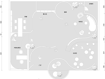 现代服务中心 接待中心文创展厅 施工图