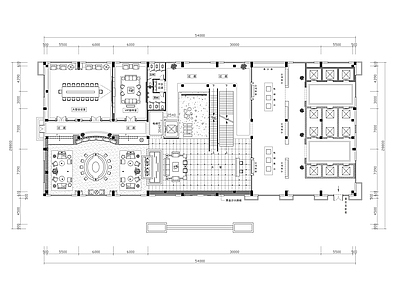 现代会所 休闲会所中式风格 施工图