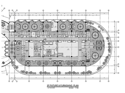 现代其他餐饮空间 会所中餐厅室内装 施工图