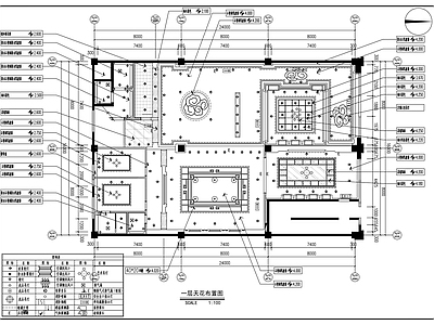 现代会所 中式时尚会所室内 施工图