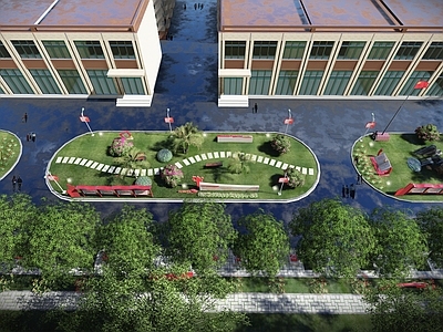 现代其他公共建筑 小区党建文化