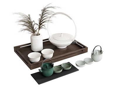 茶具 茶杯 茶壶 茶盘 花盆