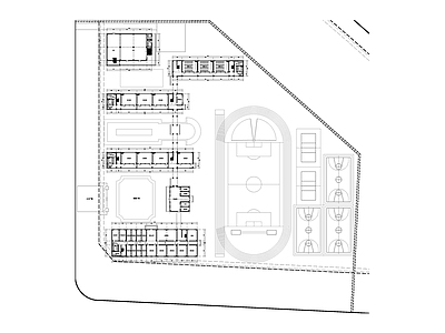 现代学校建筑 30班小学 施工图