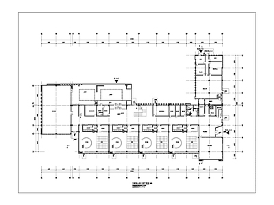 现代幼儿园建筑 18班幼儿园 L型平面 全套图纸 施工图