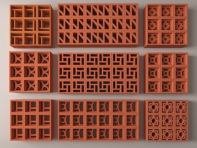 建筑材料 镂空转 水泥砖 红砖