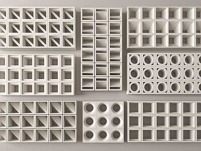 建筑材料 现代镂空转 隔断 水泥砖