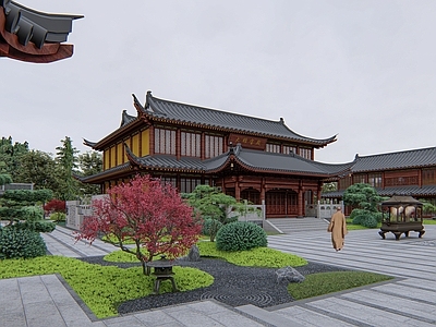 中式禅意其他公共建筑 寺院 枯山水 禅 古建