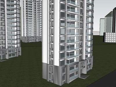 现代多层住宅 住宅 小区