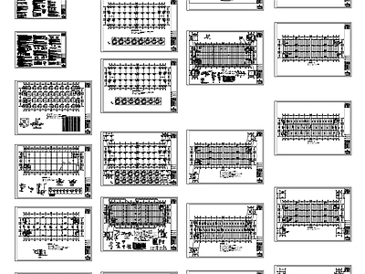 混凝土结构 生产车间框架结施 施工图 混凝土结构