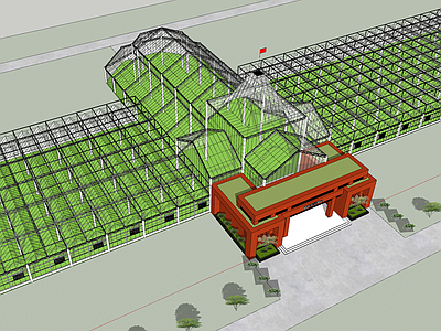 现代其他农业建筑 温室 农业展览