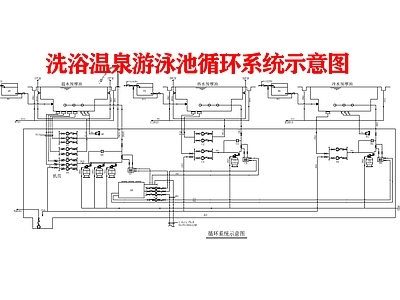 现代酒店 洗浴温泉游泳池循 施工图