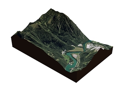 现代山 地形 体地形