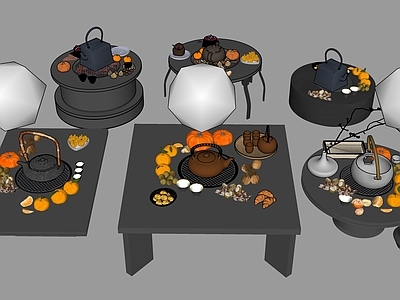 灶台 烤炉 围炉 围炉煮茶 碳炉 茶壶