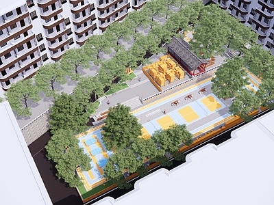 现代新中式口袋公园 现代