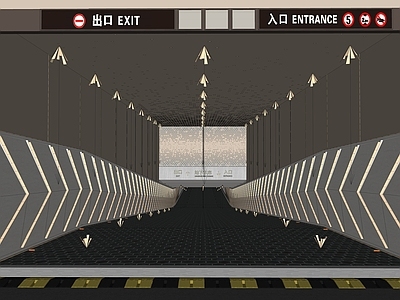 现代其他公共空间 地下车库入口设计