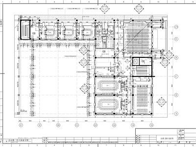 现代整体办公空间 公司现代会议中心 施工图